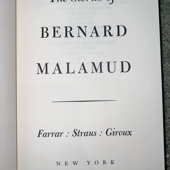 Bernard Malamud Stories Of Signed 1st Edition! 1983 RARE #44/300 Book W Cover! - Picture 6 of 7